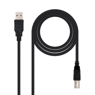 CABLE IMPRESORA 1-8 METROS NEGRO