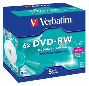 DVD-RW VERBATIM CAJA 5 UNIDADES